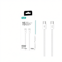 Cable de Datos SUNING para iPhone Tipo C PD, Carga Rápida de 60W, Conductor de Cobre Puro, Blindaje Trenzado, Revestimiento de Nailon, para Dispositivos iOS, Venta al Por Mayor