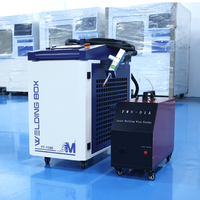 Machine de soudage laser portative 5 en 1, soudeuse laser pour le stockage d'énergie, la soudure de batteries au lithium, le soudage de l'aluminium, le nettoyage et la découpe