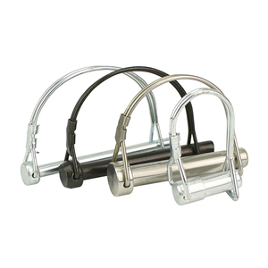 Goupille de sécurité à ressort en acier au carbone zingué, acier inoxydable 304 316, goupilles à dégagement rapide, goupilles à verrouillage de type D - Product Image 1
