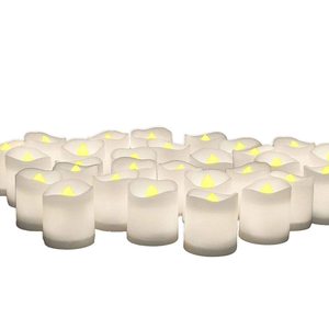 Grande <span class=keywords><strong>bougie</strong></span> en plastique de Beeman <span class=keywords><strong>bougie</strong></span> électrique de scintillement votive sans flamme avec la lumière jaune - Product Image 2