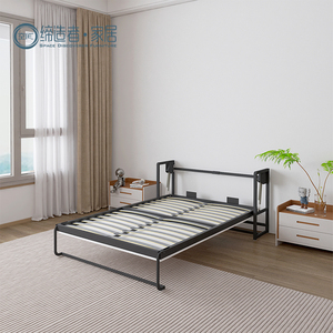 Công Nghệ Mới Hiện Đại Kích Thước Gấp Đôi Tải Trọng Lượng 500Kg Có Thể Điều Chỉnh Tốt Khung Màu Đen Màu Xám Rollaway Kim Loại Gấp Khung Giường - Product Image 1