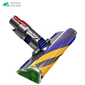 Tête de nettoyage optique LED de remplacement pour aspirateurs <span class=keywords><strong>Dyson</strong></span> <span class=keywords><strong>V15</strong></span> V11 V10 V8 V7, <span class=keywords><strong>brosse</strong></span> à rouleau souple pour sols avec détection de lumière verte - Product Image 4