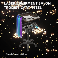 Vente directe usine – Chariot de transport moderne en acier inoxydable à 4 roues pour machine laser IPL ND Yag à diode de salon