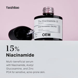 OEM 나이아신아마이드 15% 페이스 세럼 비타민 미백 0.67 Fl.oz 모공 축소 및 붉은기 완화 - Product Image 2