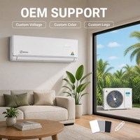 Climatiseur solaire split moderne à haute efficacité avec compresseur DC Inverter silencieux pour salon et chambre à coucher