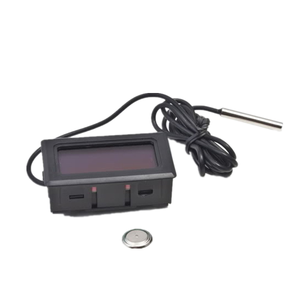 मिनी एलसीडी डिजिटल फ्रीजर थर्मामीटर सेंसर तापमान मीटर के लिए फ्रिज फ्रीजर कूलर मछलीघर ब्राउज़ 1m जांच काले 2118 - Product Image 3