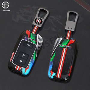 Étui pour clé de voiture, coque de protection pour <span class=keywords><strong>Toyota</strong></span> <span class=keywords><strong>Yaris</strong></span> Hybrid Auris RAV4 Camry 55 2012-2018, accessoires de voiture décoratifs en silicone - Product Image 2