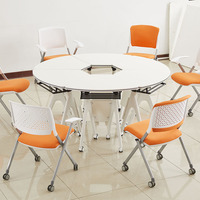 Mobilier scolaire Bureau Collège Table et chaise Combinaison épissage Hexagonal Formation Table de bureau