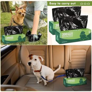 Disposable Dog Poop Bag Eco-Friendly Leak-Proof Heat Seal Offset Printing LDPE <b>Material</b> Dog Waste Bag - Product Image 6