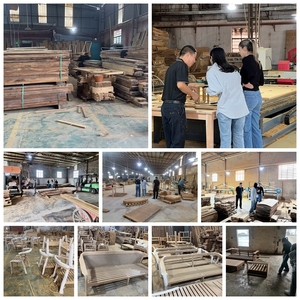 Gỗ Tếch bàn trà Thiết kế ngoài Trời thấp chiều cao hình bầu dục gỗ tếch Bàn cà phê và bảng phụ - Product Image 6