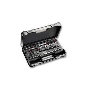 USAG - U06070312 607 1/4 1/2 EA ASSORTIMENT AVEC DOUILLES HEXAGONALES DANS BOÎTIER ABS (56 PCS.) ENSEMBLES DE CLIQUET ET DE DOUILLES - Product Image 1