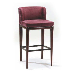 Phong Cách Thiết Kế Hiện Đại Rắn Gỗ Sồi Chân Thanh Truy Cập Cao Chỗ Ngồi Nhà Hàng Vải Màu Be Ghế Với Cánh Tay BC-012 - Product Image 4