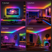 Bande LED COB RGB IC 720 LED/m 24V 12mm, transmission par point de rupture, couleur magique intelligente, dynamique, adressable WS2811 pour fond de télévision