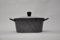Peralatan masak murah Set panci masak ramah lingkungan antilengket cetakan keramik Casserole Set granit wajan penggorengan dapur Tiongkok perlengkapan berlian