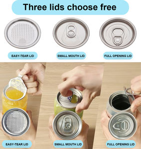 Meihui Tarro de plástico PET transparente con tapa de fácil apertura Anillo de tracción de tornillo Snack Candy Cookie Latas de almacenamiento de <span class=keywords><strong>chocolate</strong></span> - Product Image 6