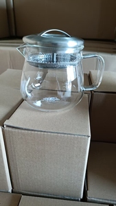 Tetera Moderna Ecológica de Vidrio Borosilicato de 12 oz con Filtro de Acero Inoxidable y Tapa, Logotipo Personalizado, Resistente al Calor - Product Image 3