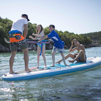 Planche de paddle gonflable multipersonnes, accessoire de surf, pour toute la famille, 2022