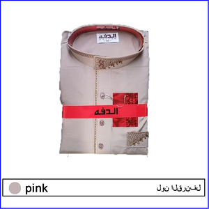 Túnica Redonda Estilo Saudí de Oriente Medio, Marca Al-haramain, Venta al Por Mayor |   Jubbah Qamis para Hombre Árabe, Poliéster Superfino, Color - Product Image 4
