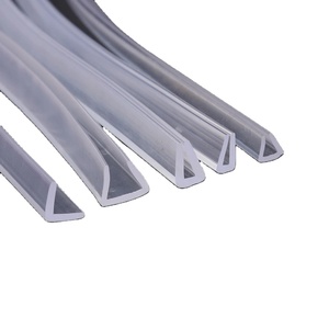 <span class=keywords><strong>Bande</strong></span> <span class=keywords><strong>de</strong></span> protection en silicone transparente en forme <span class=keywords><strong>de</strong></span> U pour bordure <span class=keywords><strong>de</strong></span> verre et métal, flexible, pour envelopper et sceller - Product Image 1