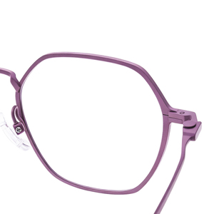 Monturas de Gafas Modernas Minimalistas de Titanio Morado, Monturas Ópticas, Monturas de Lentes, Tendencia para Mujer, Gregory Nano, OEM ODM - Product Image 5