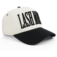 Gorras de Béisbol con Logotipo Bordado en 3D, Gorra de Béisbol Estructurada con Logotipo en Relieve, Gorra de Béisbol de 5 Paneles con Bordado 3D