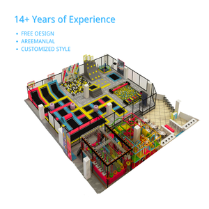 Parc de trampoline intérieur Construction et conception <span class=keywords><strong>Franchise</strong></span> Parc de trampoline géant Parc de trampoline géant intérieur avec restaurant - Product Image 1