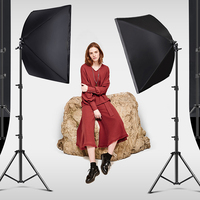 Équipement de photographie de studio professionnel, kit d'éclairage Softbox 50x70cm, prise de vue vidéo et photo, SoftBox
