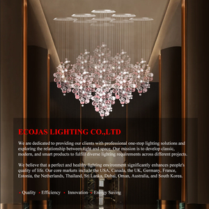 ECOJAS Custom Made New Combined Chandelier Modern <b>LED</b> Pendant Light Hanging Lamp Guesthouse Project <b>Lighting</b> - Product Image 5