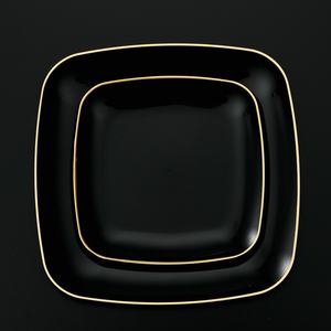 Piring plastik keras tidak bisa pecah 9 inci makan malam Cina melamin piring putih bulat kustom - Product Image 4