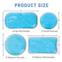 Compresse de gel souple réutilisable, personnalisable, portable, imperméable, pour soulagement de la douleur, thérapie de réadaptation et récupération des blessures (froid/chaud)