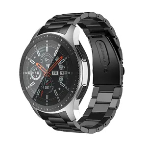 Eraysun Drie-Kraal Roestvrij Stalen Band Voor Samsung Galaxy Horloge 46Mm Metalen Armband Voor Samsung Horlogeband