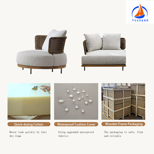 Étanche Véranda Balcon Cour Arrière-Cour Patio Patio Jardin Extérieur Extérieur Furiture Out Canapé Meubles Canapé Ensemble de canapé - Product Image 2