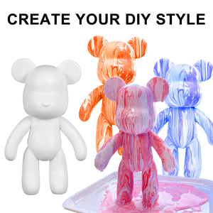 Khy <span class=keywords><strong>2025</strong></span> tiktok bán nóng chất lỏng bạo lực gấu Búp bê đồ trang trí quà tặng sáng tạo tự làm phôi trắng men gấu lỏng - Product Image 3