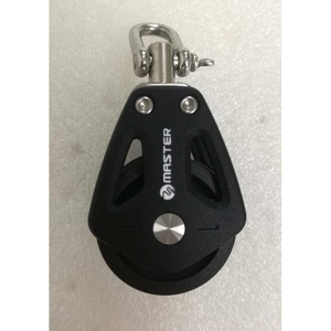 Polea de Rodamiento Giratoria de Doble Rueda para Yate/Barco de Vela, Diámetro de Rueda de 35 mm, Diámetro de Cable de 8 mm, Acero Inoxidable BP-3503F - Product Image 3