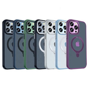 Weview 2 In1 Porte-anneau magnétique dur en métal pour <span class=keywords><strong>IPhpne</strong></span> <span class=keywords><strong>12</strong></span> 13 14 Pro Max Cover - Product Image 4