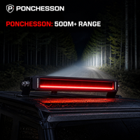 Barre lumineuse LED à une seule rangée, sans vis, brevetée PCS O01, étanche IP69K, lampe de travail tout-terrain pour camions, accessoires 4x4