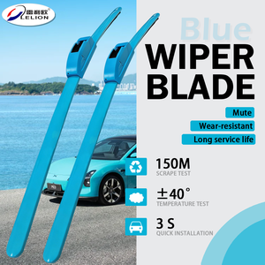 Essuie-glaces LELION pour pare-brise avant de voiture, série COLORWAY, universel, 12-28 pouces, lame d'essuie-glace bleue - Product Image 1