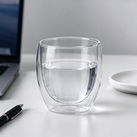 Lanterne transparente personnalisable avec logo, en verre borosilicate double couche anti-brûlure, vide, pour bougies d'aromathérapie DIY