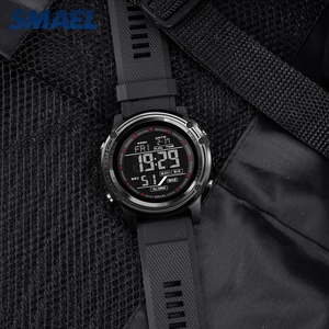Reloj Deportivo Cronógrafo Digital SMAEL 8125 con Calendario, Correa de Plástico, Resistente al Agua, Esfera Luminosa y Pantalla LED - Product Image 1