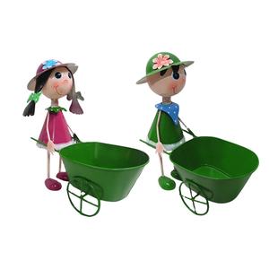 Macetas de Metal de Hierro <span class=keywords><strong>Modernas</strong></span> y Lujosas Hechas a Mano al por Mayor para Niños y Niñas, Decoración de Jardín Interior/Exterior, Ligeras y Duraderas - Product Image 2