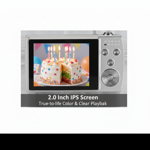 Cámara Digital Compacta Portátil para Vlogging con Pantalla IPS de <span class=keywords><strong>2</strong></span>.88 Pulgadas, Grabación de Video 1080P y Lente con Zoom Óptico de 8X - Product Image 2