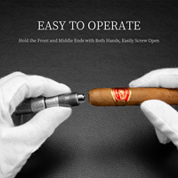 CIGARLOONG haute qualité poinçon à cigare Double lame cigare perceuse trou ouvert Cutter pour cigare accessoires outil