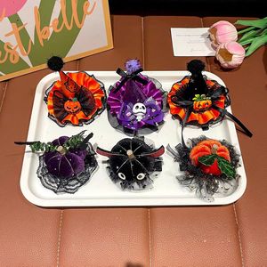 Venta al por mayor de pinzas para el pelo de Halloween 2026, lindos accesorios para el pelo de calabaza y murciélago para cosplay infantil y recuerdos de fiesta - Product Image 4