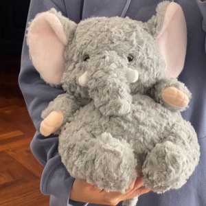Set Boneka Gajah Super Lembut, Boneka Hewan Imut Berbobot untuk Dipeluk Saat Tidur, Ramah Lingkungan, Terbuat dari Kapas PP yang Dapat Dicuci, Jaring Sempurna - Product Image 2