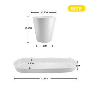 Mini vasi da fiori per piante in ceramica per bambini con vernice a 12 colori e Set di 2 pennelli per bambini, kit da disegno e coltivazione fai-da-te - Product Image 5