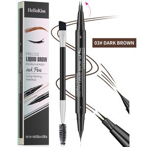 Nuevo lápiz líquido para <span class=keywords><strong>cejas</strong></span>, ceja salvaje Natural, 2 puntas <span class=keywords><strong>de</strong></span> horquilla, lápiz <span class=keywords><strong>de</strong></span> <span class=keywords><strong>cejas</strong></span> resistente al agua <span class=keywords><strong>de</strong></span> larga duración con cepillo - Product Image 1