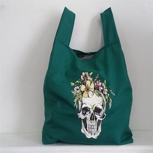 Bolsa de Poliéster Plegable Ecológica Reciclada para Sublimación, Bolsa de Nylon Reciclado de Alta Calidad con Etiqueta Tejida - Product Image 3