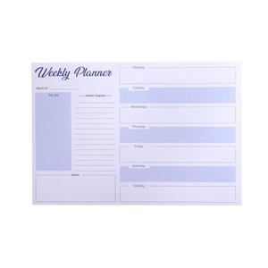 Agenda Settimanale Creativa in Carta Stampata, Lista delle Cose da Fare Personalizzata, Taccuino a Strappo, Diario, Blocco Note, Agenda - Product Image 1