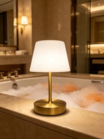 Lampe de table en bois rechargeable, commande tactile USB, lampe de chevet, lampe de bureau moderne minimaliste, veilleuse pour la chambre à coucher, décoration du salon