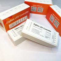 Controlador LED Tuya Zigbee 15A 12V Smart Life 5-24V Para Tira LED de un Solo Color, Doble Color, Monocromático, CCT, RGB, RGBW, RGBCCT, RGBCW, Atenuador ZigBee